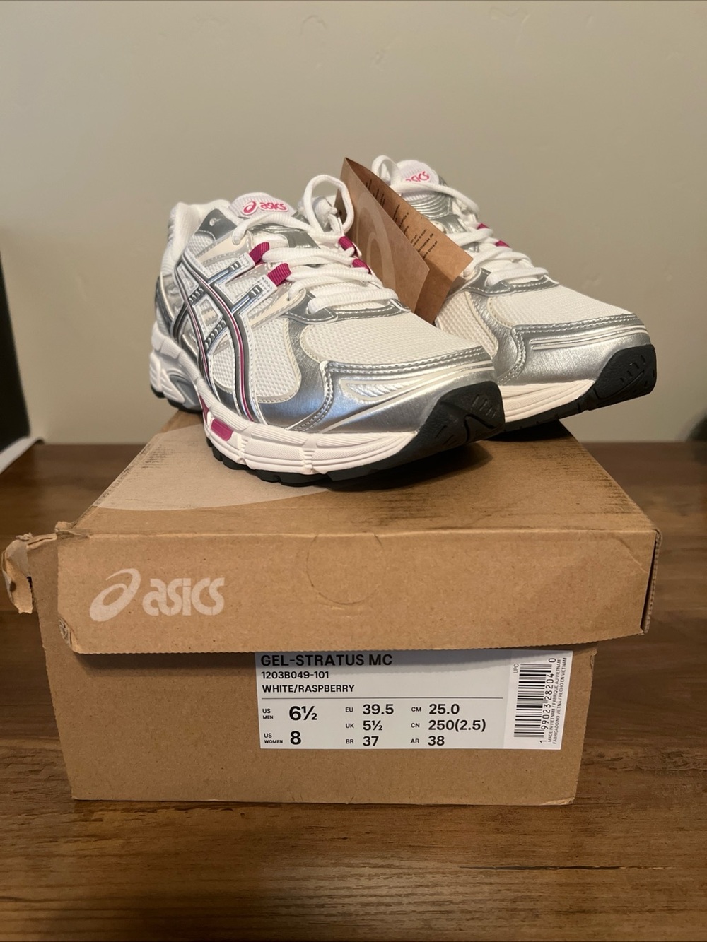 ASICS GEL-Stratus MC white raspberry Sneakers